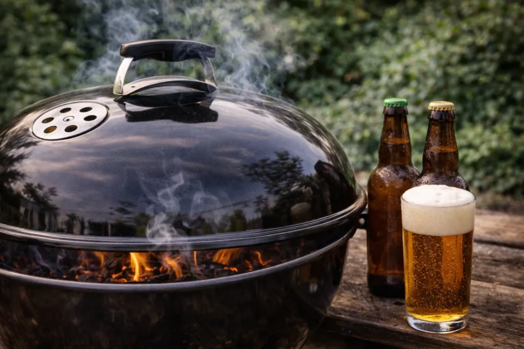 Bier gaat heel goed samen met de BBQ