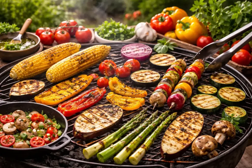 Heerlijke groenten van de barbecue