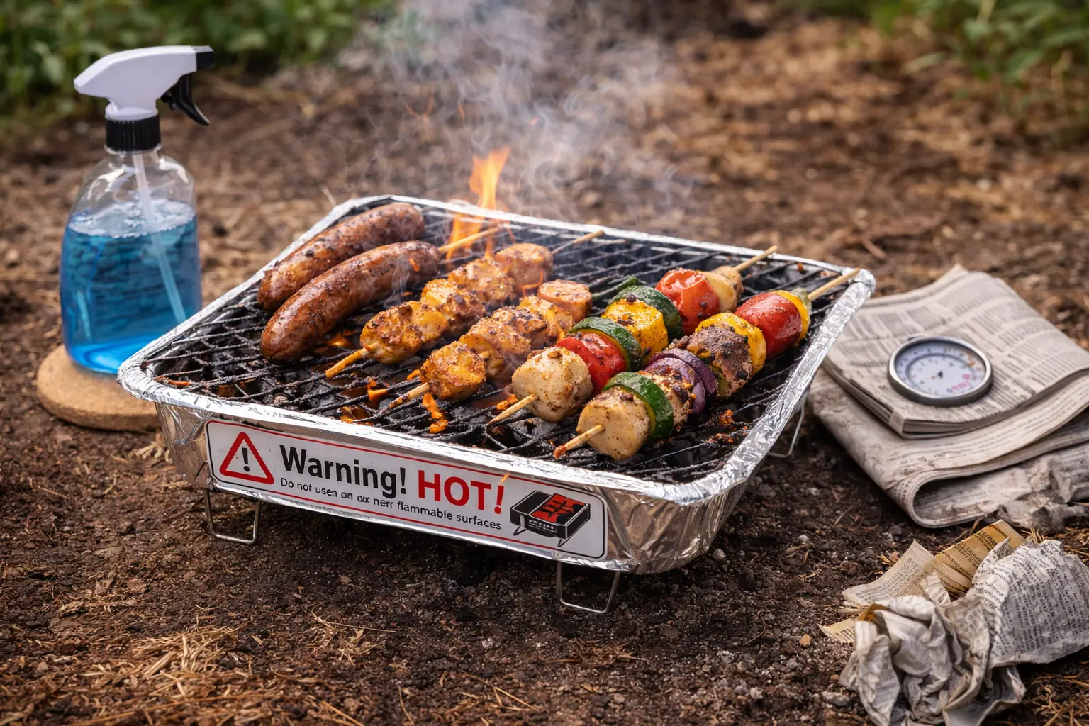 Een wegwerp barbecue: hier moet je op letten