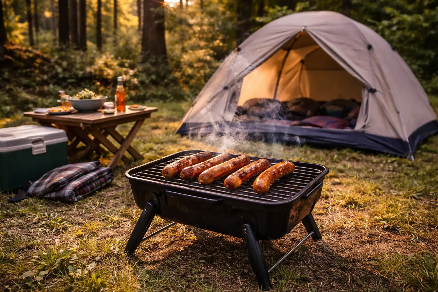 BBQ vakantie tips: genieten van de grill bij de tent