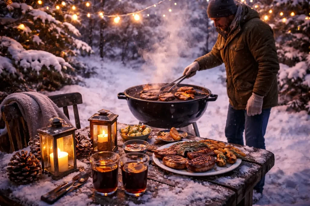 Ga eens voor de barbecue in de winter