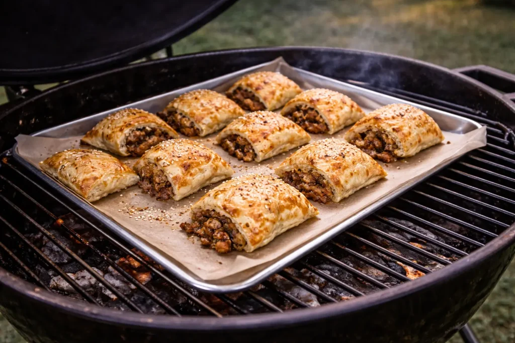 Bak eens bladerdeeg op de barbecue.