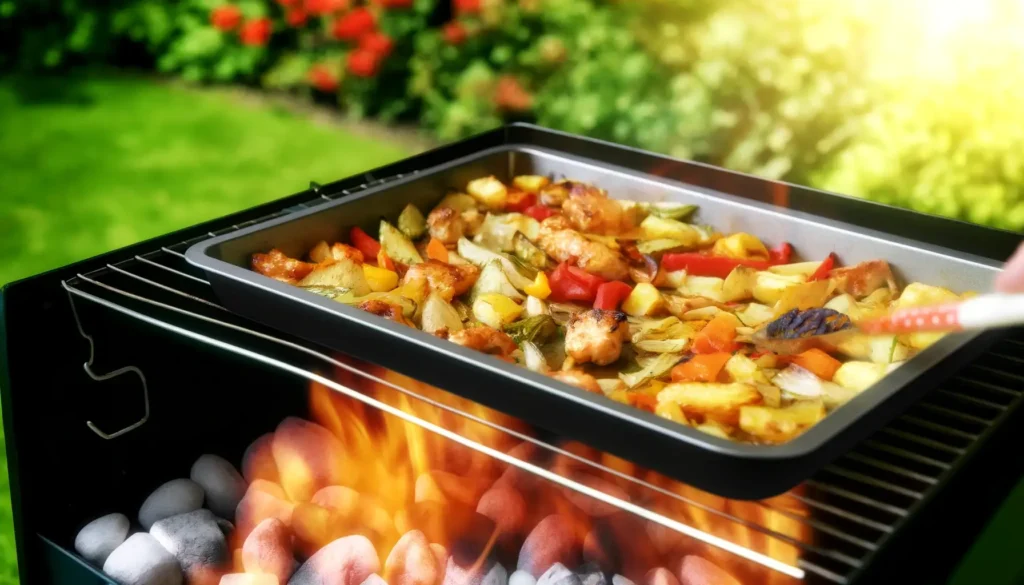 Maak ook eens een traybake op de barbecue